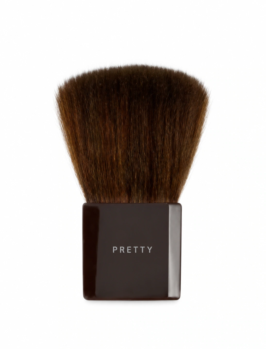 Broad dark-brown head on a short dark block body, produced brush design