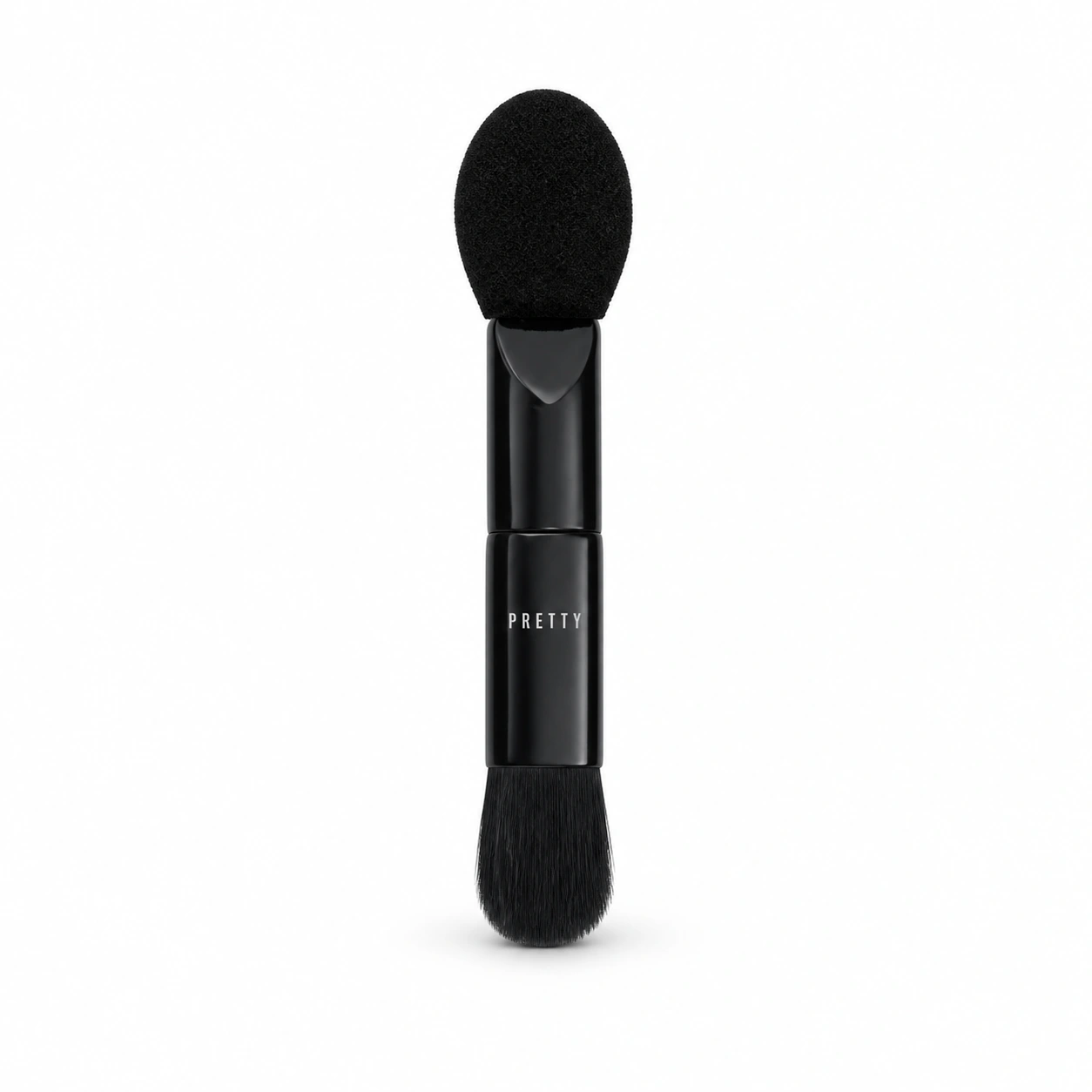 Short black dual-ended applicator, produced brush design