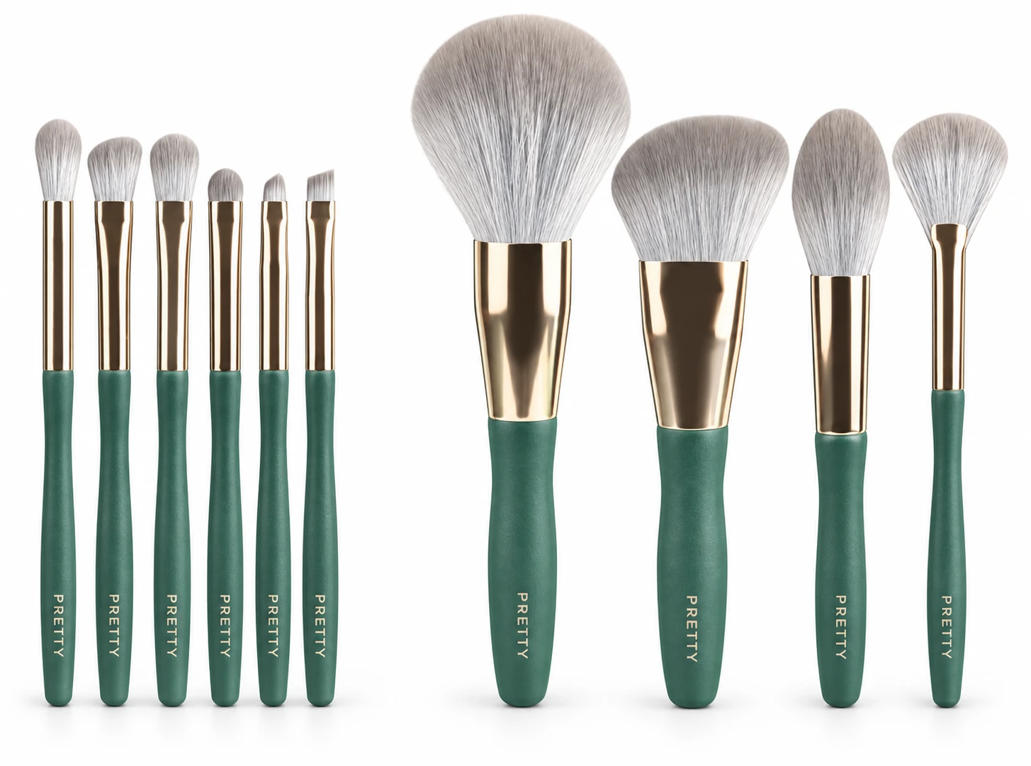Green ten-brush family, produced brush design