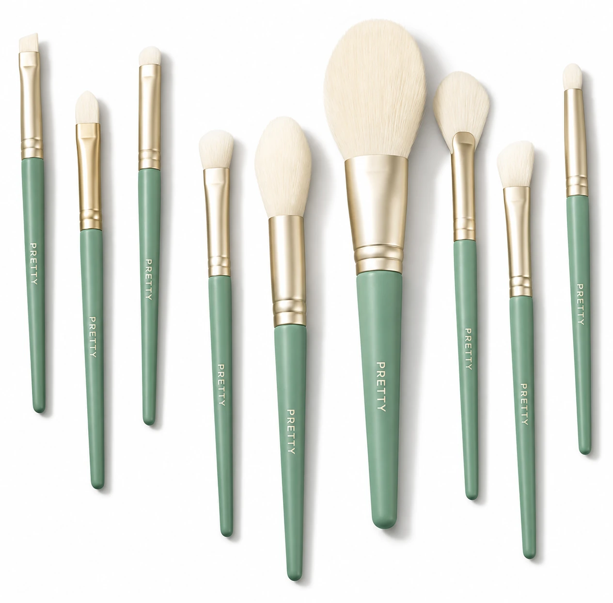 Mint nine-brush family, produced brush design