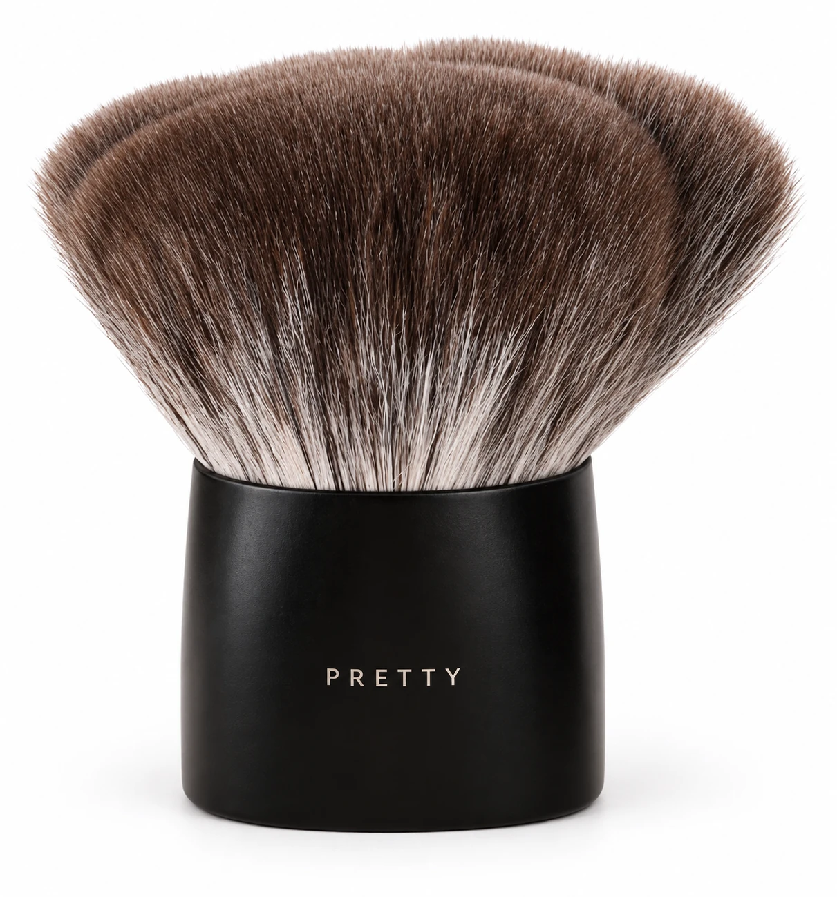 Short sculpted upright brush with a rounded head, produced brush design