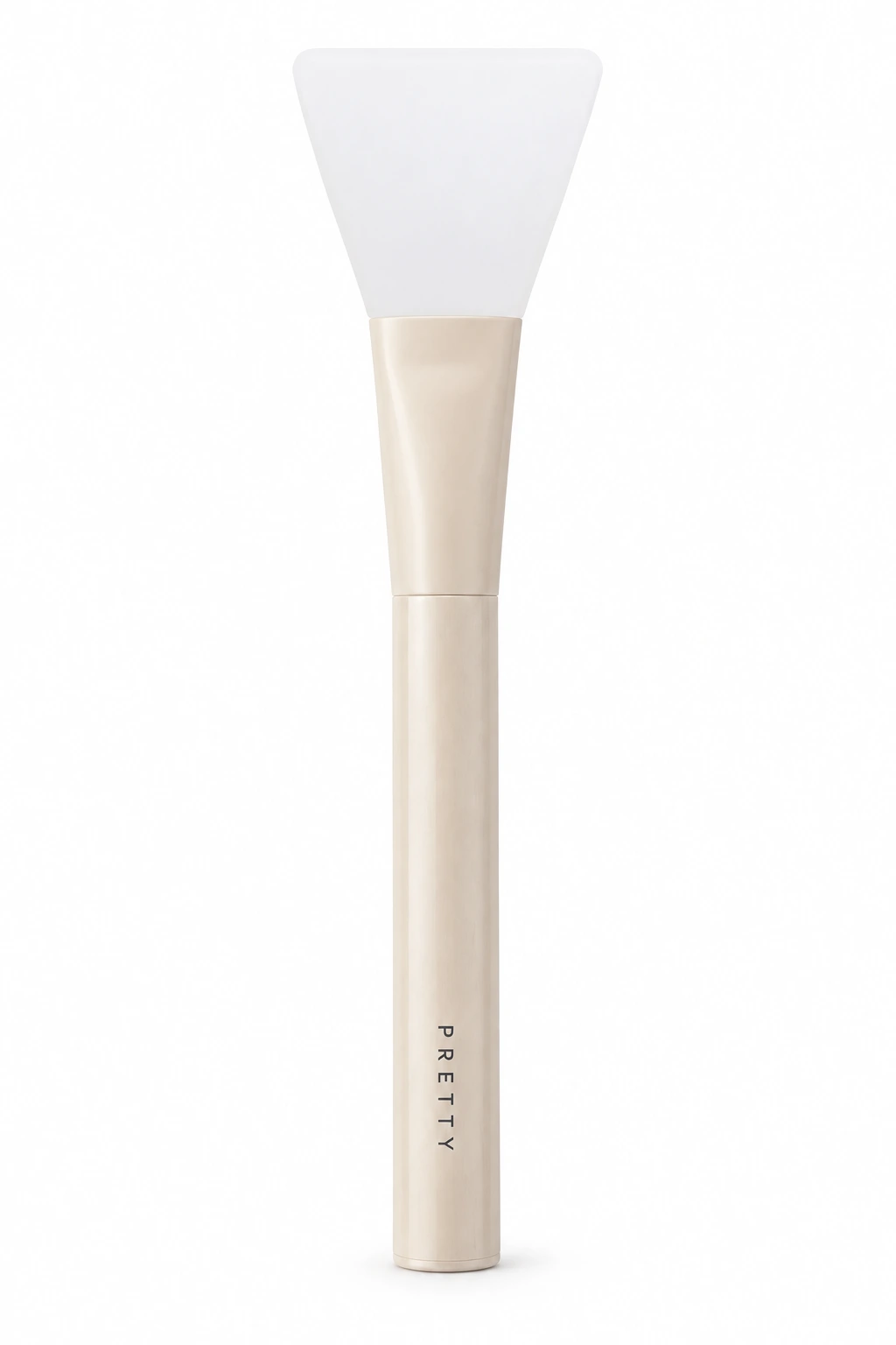 Beige-handle white paddle tool, produced brush design