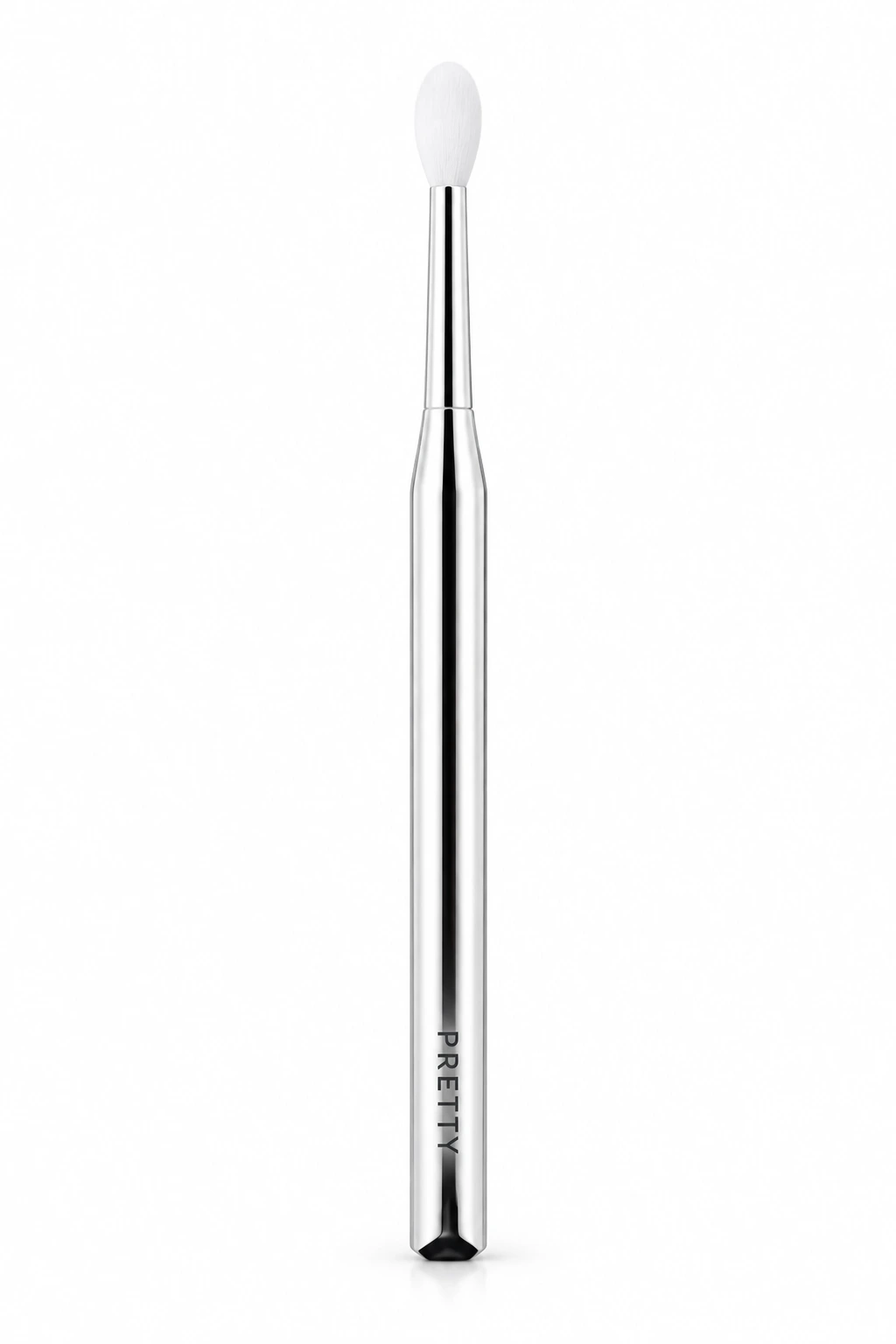 Fine silver-tone tool with a small white tip, produced brush design