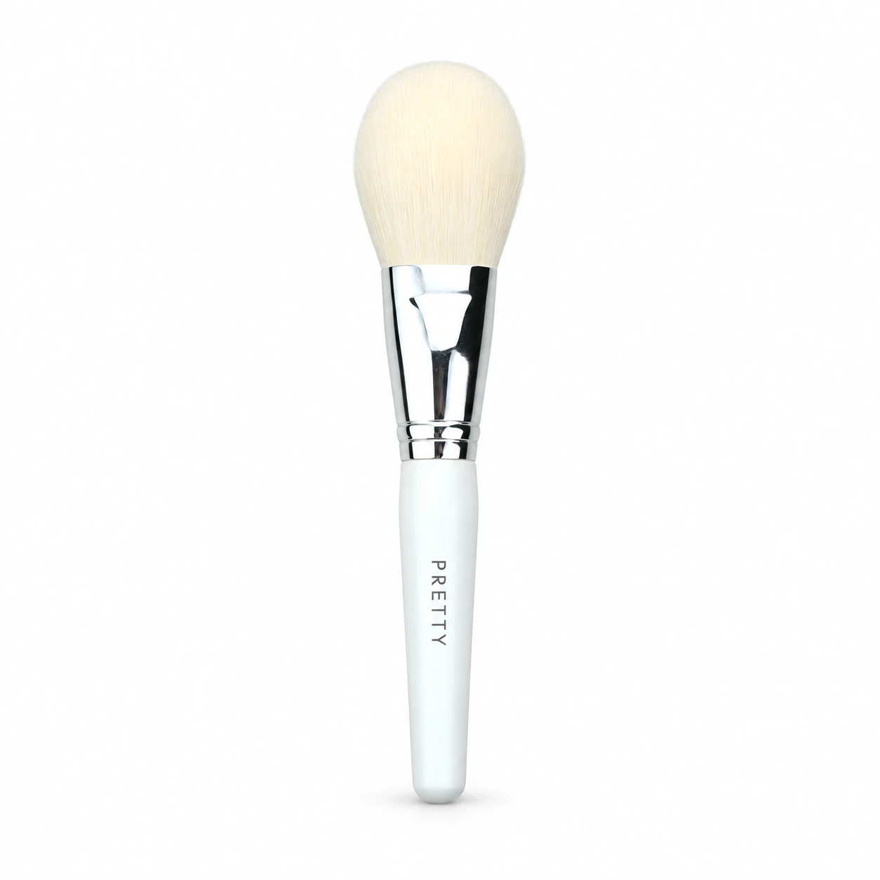 Powder: White handle rounded face brush, factory reference