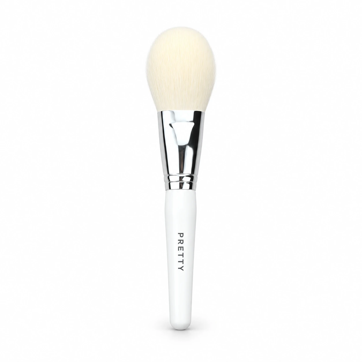 White-handle brush with a broad pale oval head, produced brush design