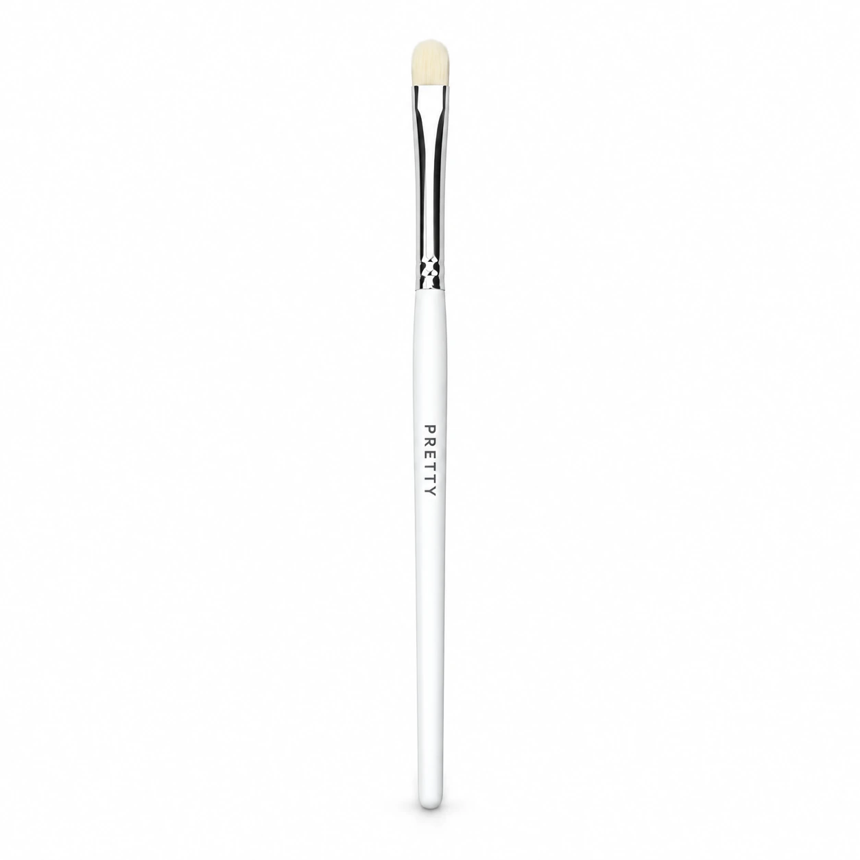 White-handle brush with a narrow rounded-flat pale head, produced brush design