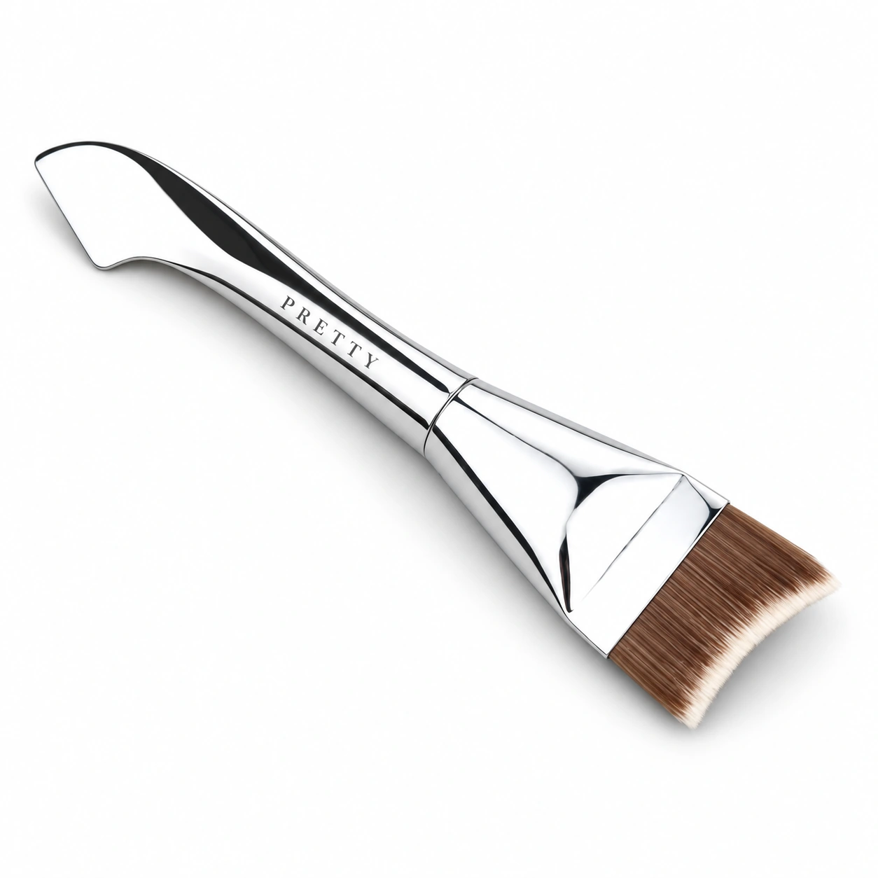 Foundation & Concealer: Sculpted silver-tone wide flat brush, factory reference