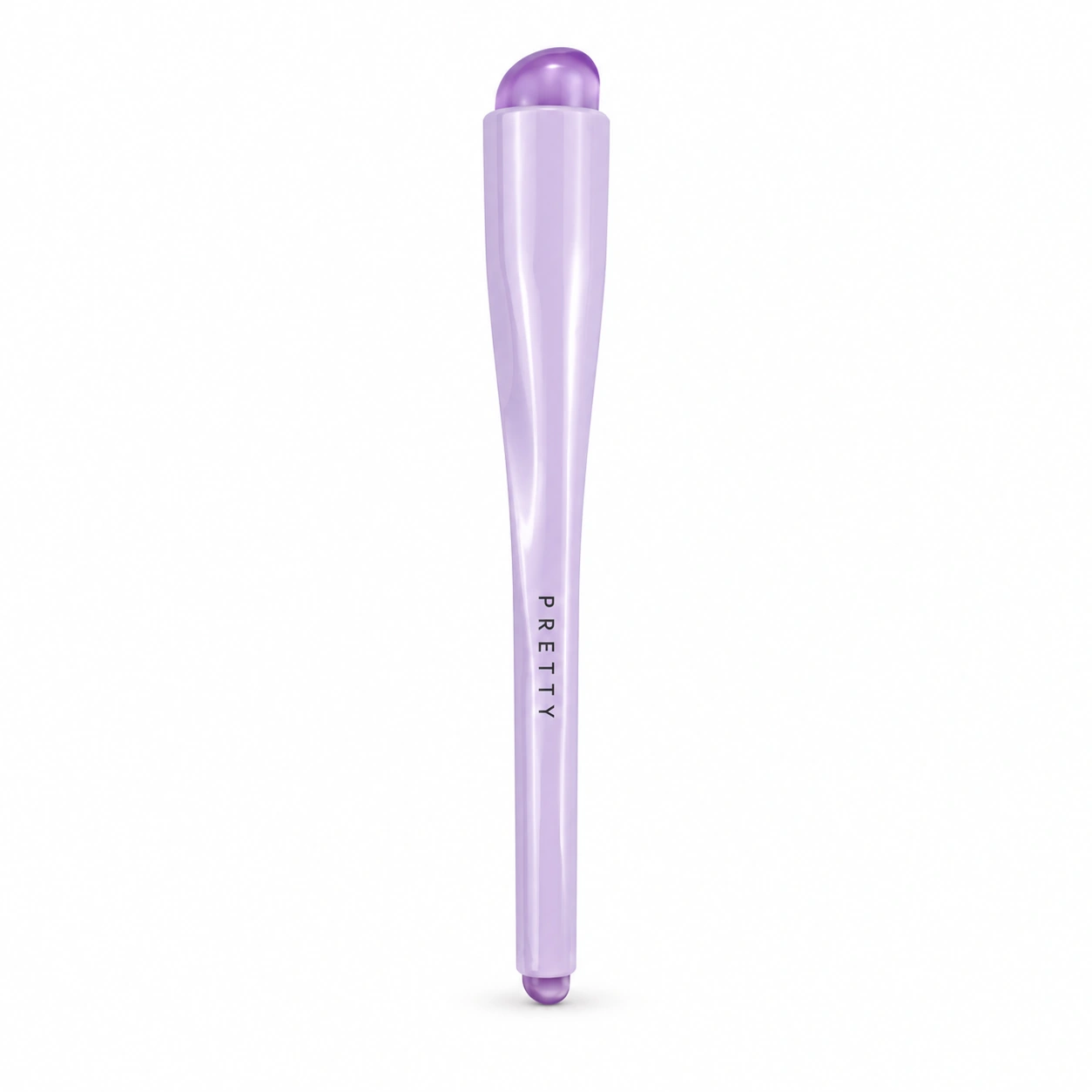 Lavender dual-ended rounded-tip applicator, produced brush design