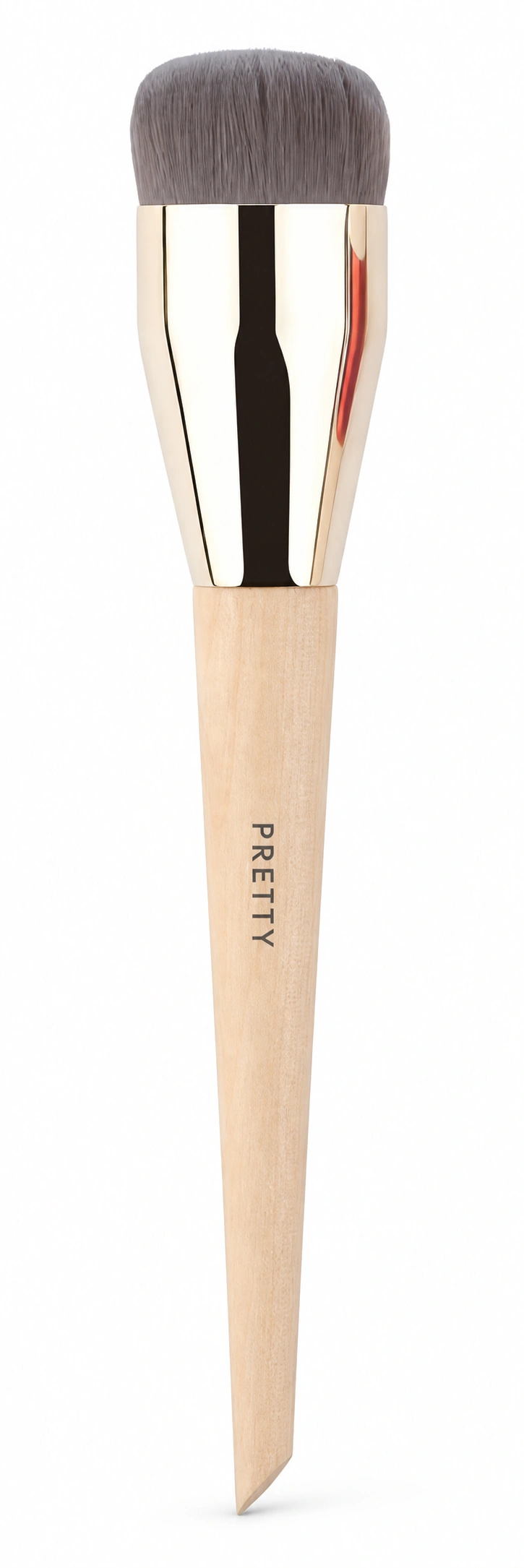Beige grain-patterned slant-tail gray-head brush, produced brush design
