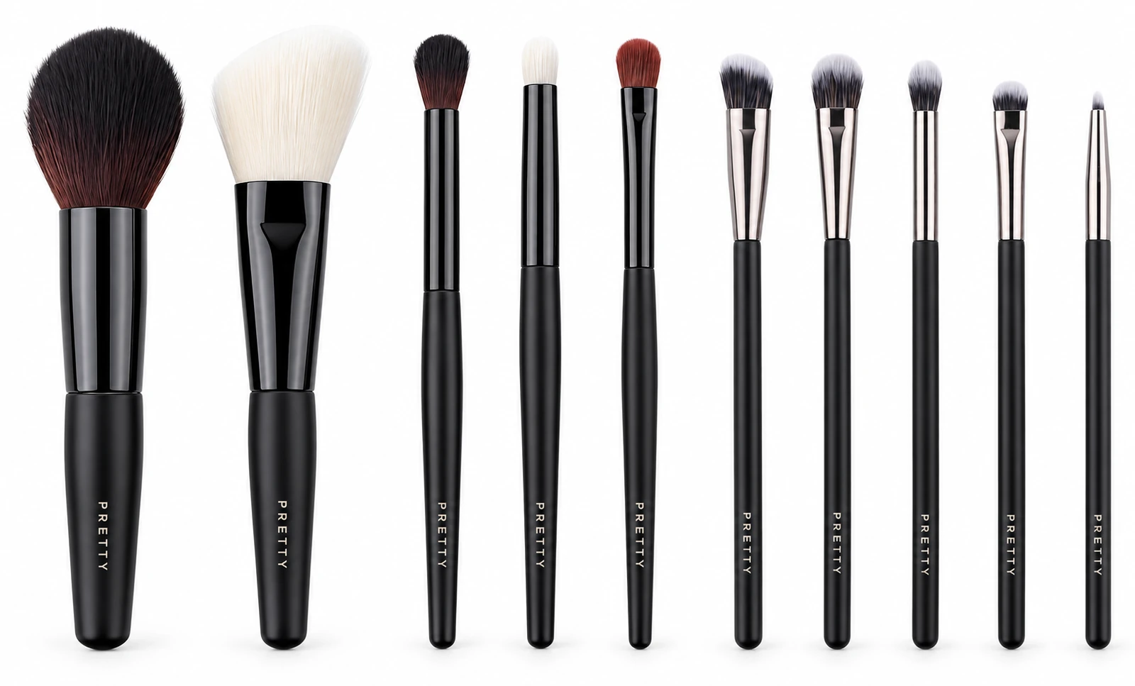 Black face and eye brush family, produced brush design