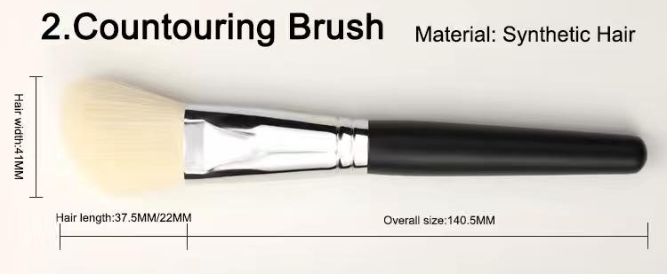 BK02 Angled contour brush, original dimension drawing