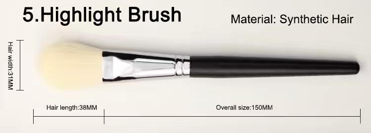 BK05 Highlight brush, original dimension drawing