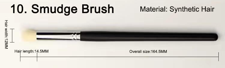 BK10 Smudge brush, original dimension drawing