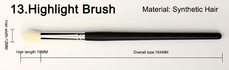 BK13 Highlight brush, original dimension drawing