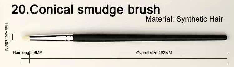 BK20 Conical smudge brush, original dimension drawing