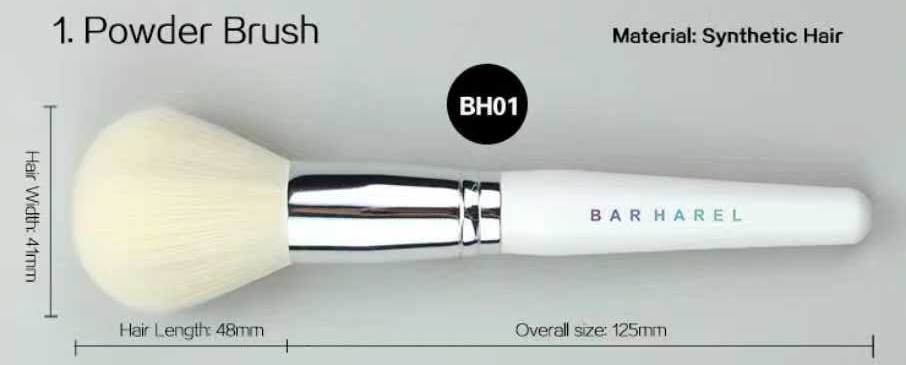 BH01 Powder brush, original dimension drawing