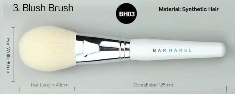 BH03 Blush brush, original dimension drawing