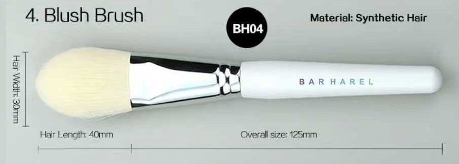 BH04 Blush brush, original dimension drawing