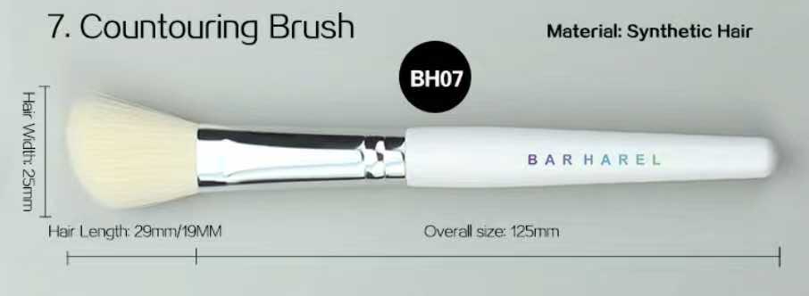 BH07 Angled contour brush, original dimension drawing