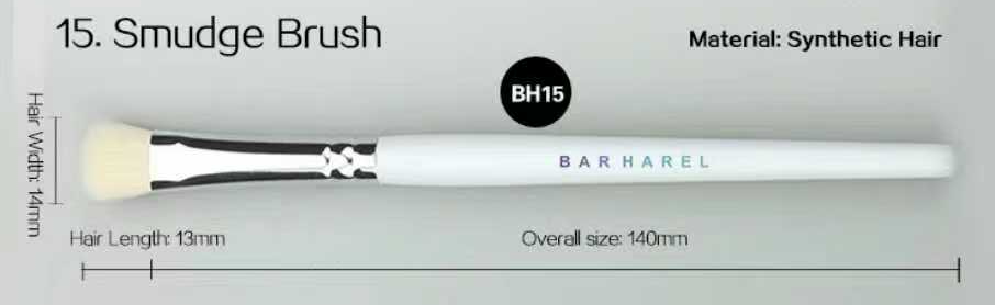 BH15 Smudge brush, original dimension drawing