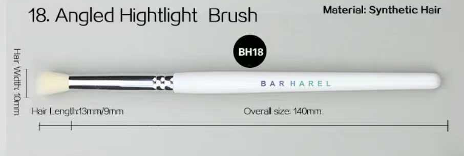 BH18 Angled highlight brush, original dimension drawing