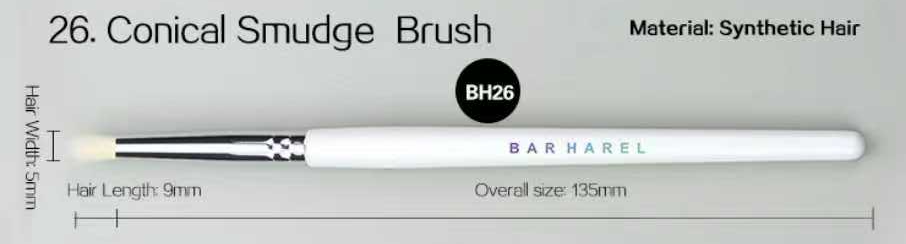 BH26 Conical smudge brush, original dimension drawing