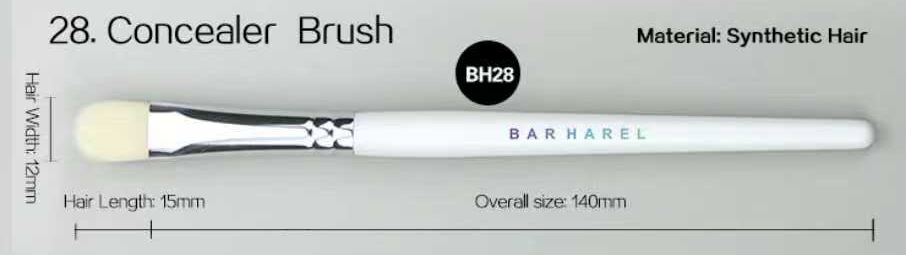 BH28 Concealer brush, original dimension drawing