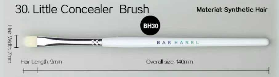 BH30 Small concealer brush, original dimension drawing