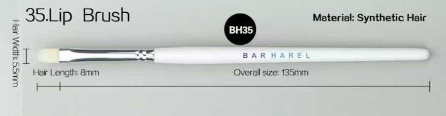 BH35 Lip brush, original dimension drawing