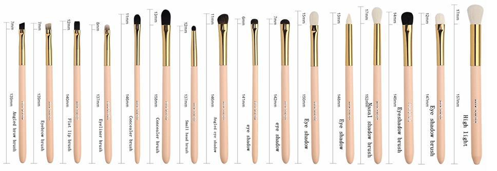 CAT-p012-small-grid: Peach-gold-tone small brush specification grid