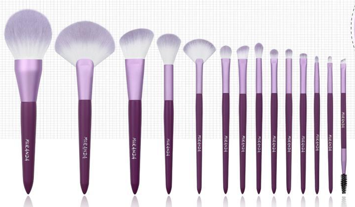 CAT-p033-set: Purple-lavender brush lineup larger alternate view