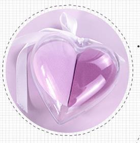 CAT-p033-sponge: Lavender heart-case sponge