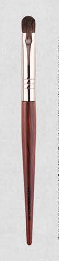 EN-p004-c05: Large eyeshadow - Deep red handles, silver-tone ferrules, brown and black/white heads