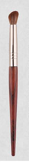 EN-p004-c07: Angled nose - Deep red handles, silver-tone ferrules, brown and black/white heads