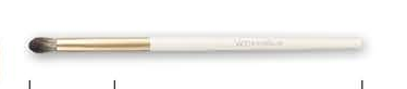 EN-p005-c09: Rounded blending - White handles, gold-tone ferrules, pale brown heads