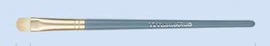 EN-p006-c06: Concealer - Blue-gray handles, gold-tone ferrules, cream heads