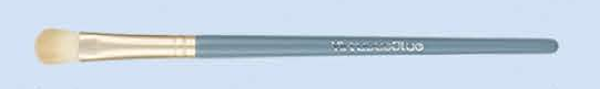 EN-p006-c09: Large eyeshadow - Blue-gray handles, gold-tone ferrules, cream heads