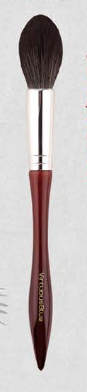 EN-p007-c03: Tapered face - Burgundy sculpted handles, silver-tone ferrules, dark heads