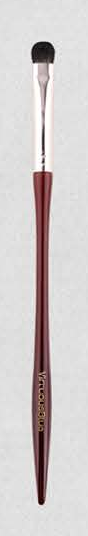 EN-p007-c06: Small eyeshadow - Burgundy sculpted handles, silver-tone ferrules, dark heads