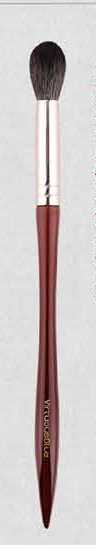 EN-p007-c07: Rounded small head - Burgundy sculpted handles, silver-tone ferrules, dark heads