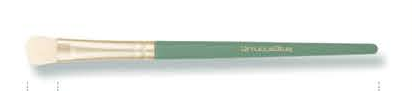 EN-p008-c06: Large eyeshadow - Mint green handles, gold-tone ferrules, cream heads