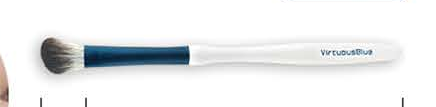 EN-p011-c05: Nose contour - White handles, reflective-blue ferrules, dark gray/white heads