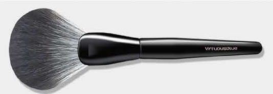 EN-p013-c01: Fan powder - Black handles and ferrules; gray/white heads