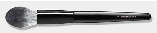 EN-p013-c03: Round blush - Black handles and ferrules; gray/white heads