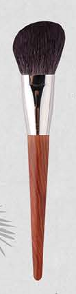 EN-p017-c03: Angled contour - Red-brown tapered handles, silver-tone ferrules, dark and white-tipped heads