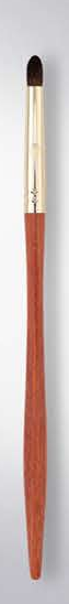 EN-p019-c06: Medium tapered blending - Red-brown handles, gold-tone ferrules, brown heads