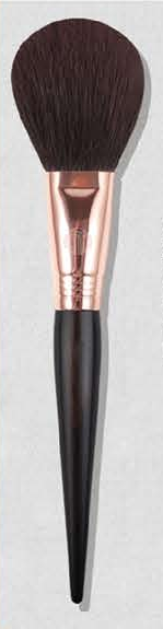 EN-p020-c02: Powder - Dark tapered handles, rose-gold-tone ferrules, brown heads