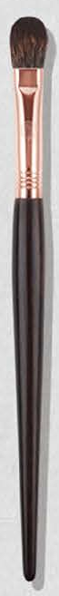 EN-p020-c09: Large eyeshadow - Dark tapered handles, rose-gold-tone ferrules, brown heads