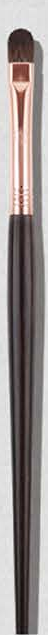 EN-p020-c11: Small eyeshadow - Dark tapered handles, rose-gold-tone ferrules, brown heads