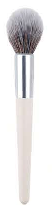 EN-p021-c16: White-handle rounded face brush - Multiple original colors, handle forms and head profiles